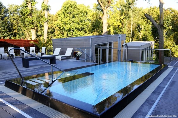 Una piscina riscaldata