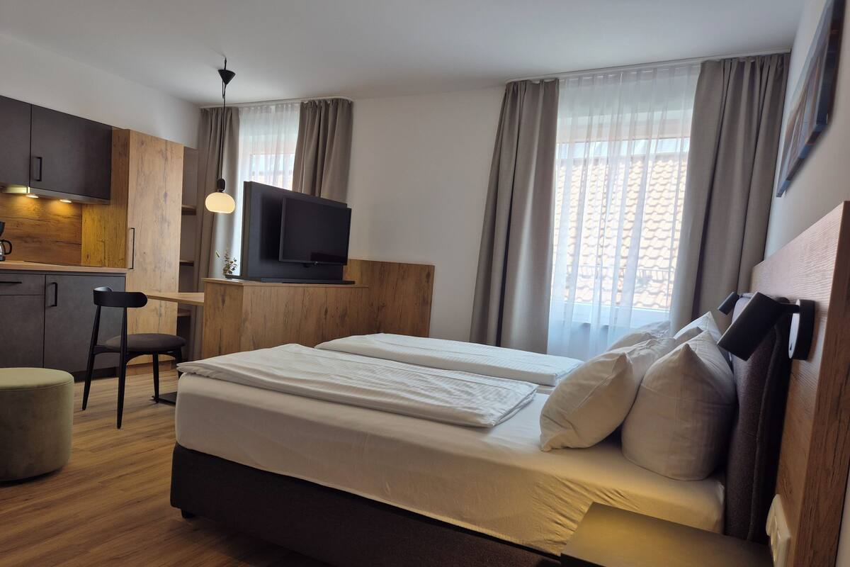 Studio | 1 kamar tidur, meja kerja, Wi-Fi gratis, dan seprai linen