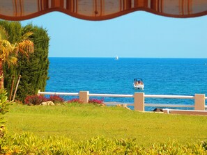 Property grounds - Studio-garden-loggia feet in the water facing the sea (Saint-Raphaël)