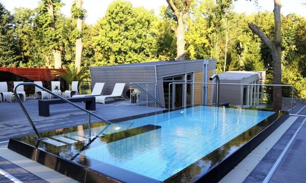 Una piscina climatizada