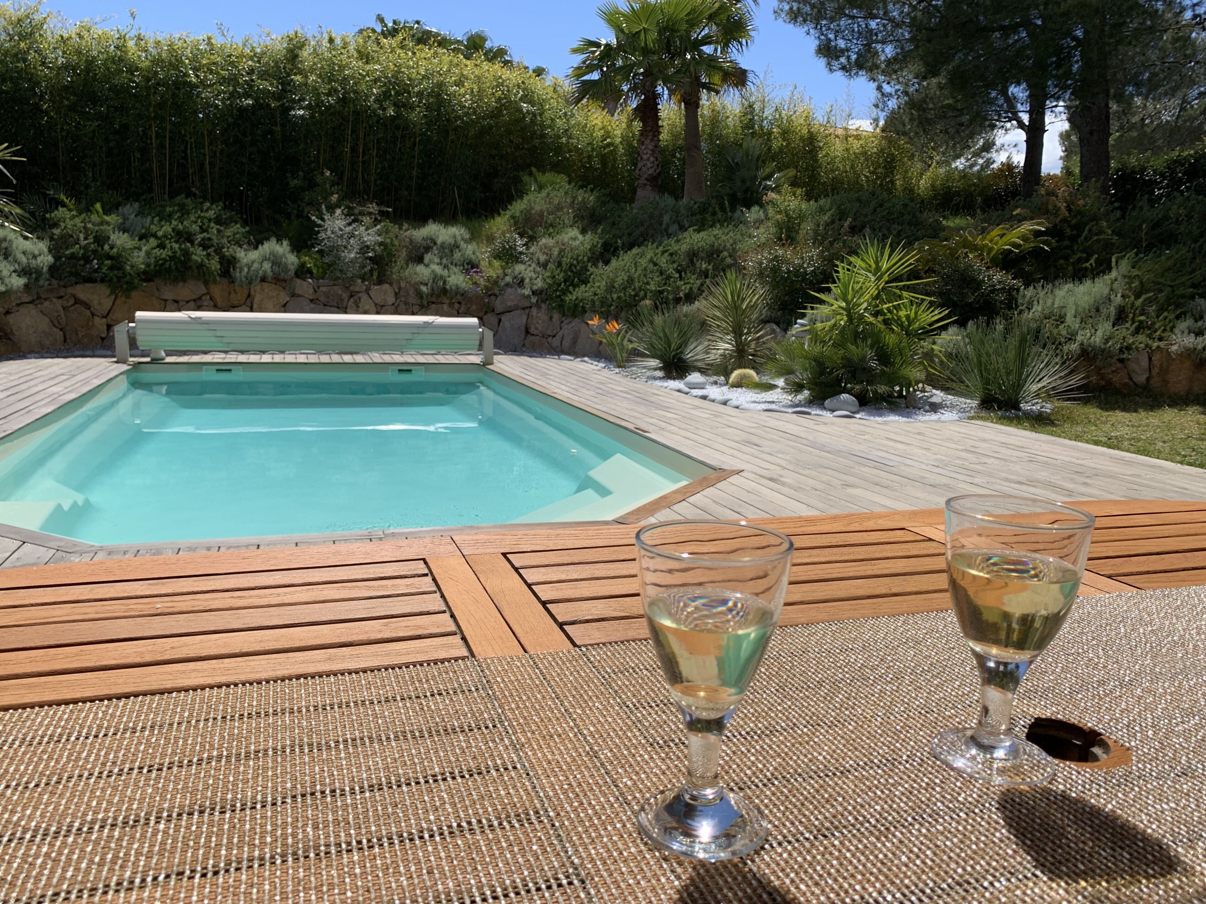 A heated pool