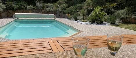 A heated pool