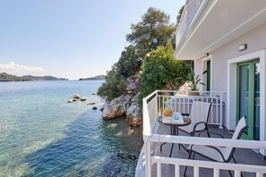 Doppelzimmer, Meerblick | Blick vom Balkon