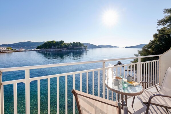 Triple Room, Sea View | Balcony view - The Water (Skiathos)