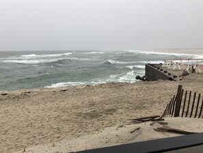 Guests can enjoy access to the beach from this property.