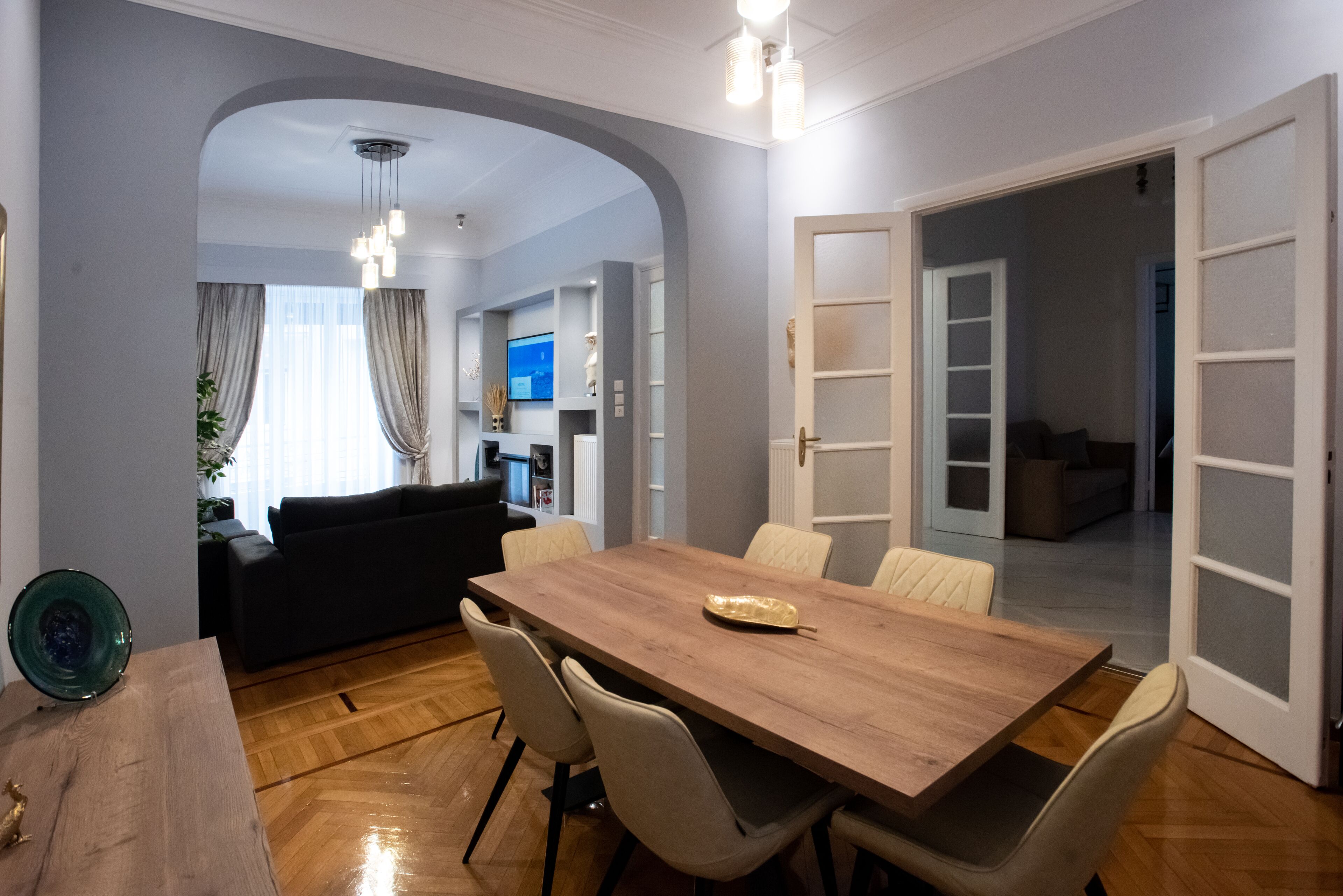 Appartement Luxe, 3 chambres | Salle de séjour