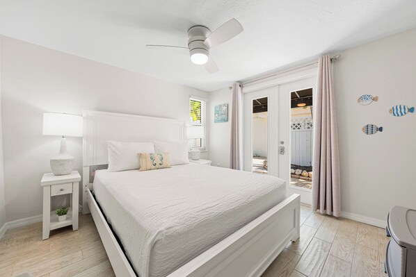 1 habitación, tabla de planchar con plancha, wifi gratis y ropa de cama 