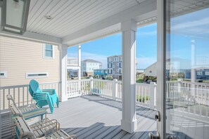 Partially Covered Porch Access