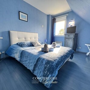 3 soveværelser, skrivebord, strygejern/strygebræt, weekendseng