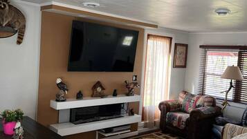 Smart-TV, Kamin, DVD-Player, Videothek
