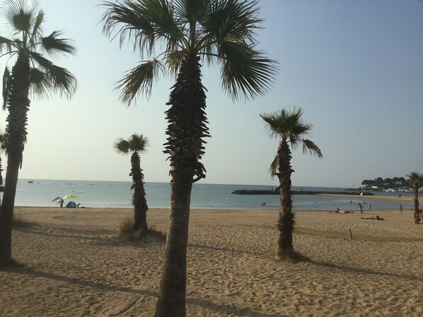 En la playa 