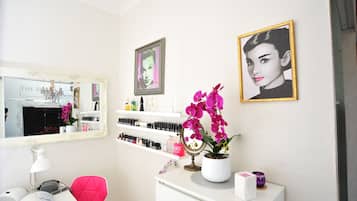 Hot stone massages, deep-tissue massages, facials