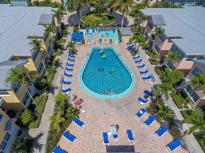 Outdoor pool, a heated pool - THE RITZ AT BAREFOOT BEACH INTERCOASTAL STAY (Indian Shores)