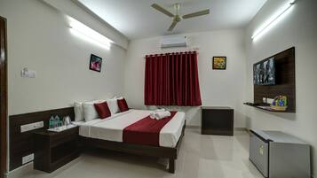 1 bilik tidur, peralatan tempat tidur premium, peti besi dalam bilik