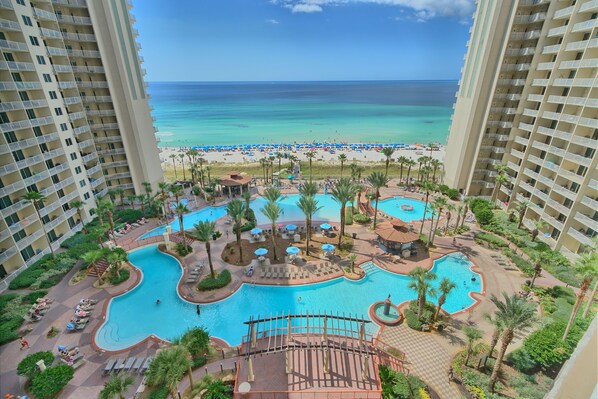 Indoor pool - 1016 Shores Of Panama- Beautiful Beaches & breathtaking Sunsets (Panama City Beach)