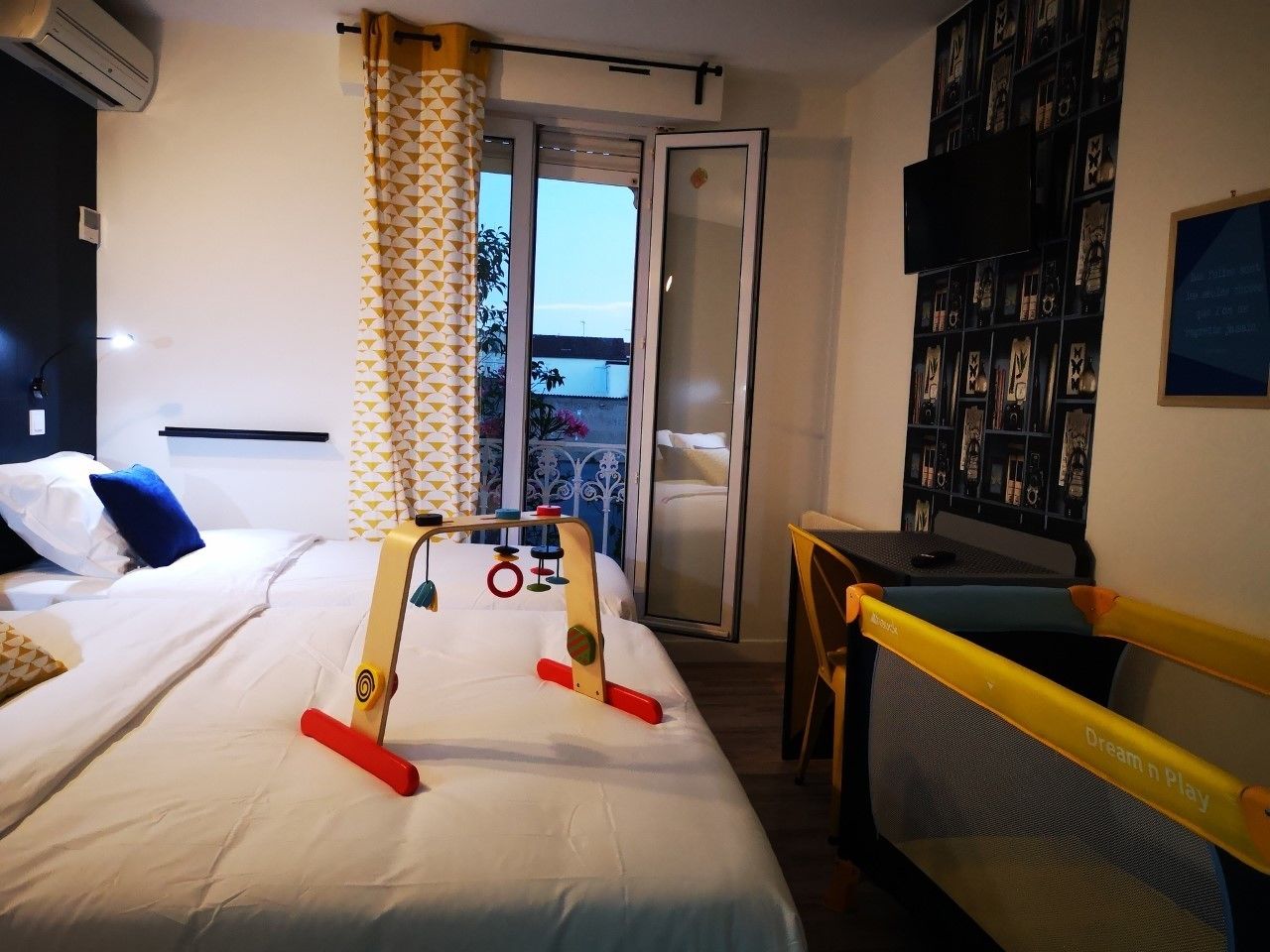 superior quadruple room | desk, blackout curtains, soundproofing, free cots/infant beds