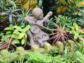 Útsýni yfir garðinn