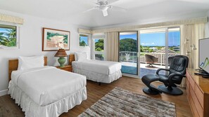 3 bedrooms, iron/ironing board, internet, bed sheets - Kiahuna Ohana Hale By Parrish Kauai-AC, pool, spa, distant ocean views! (Koloa)