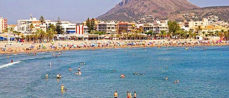 Vlak bij het strand