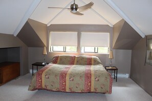 2 bedrooms, premium bedding, desk, iron/ironing board