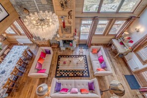 Fireplace - Chalet, 200m from ski slopes, view ski slopes, fitness, sauna, terrace, balcony, fireplace or stove (Tignes)