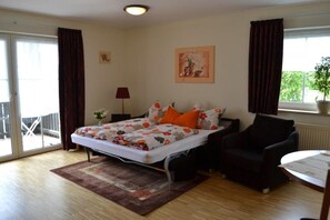 1 chambre, lit parapluie, Wi-Fi, draps fournis