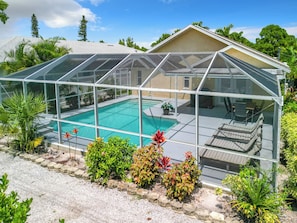 A heated pool