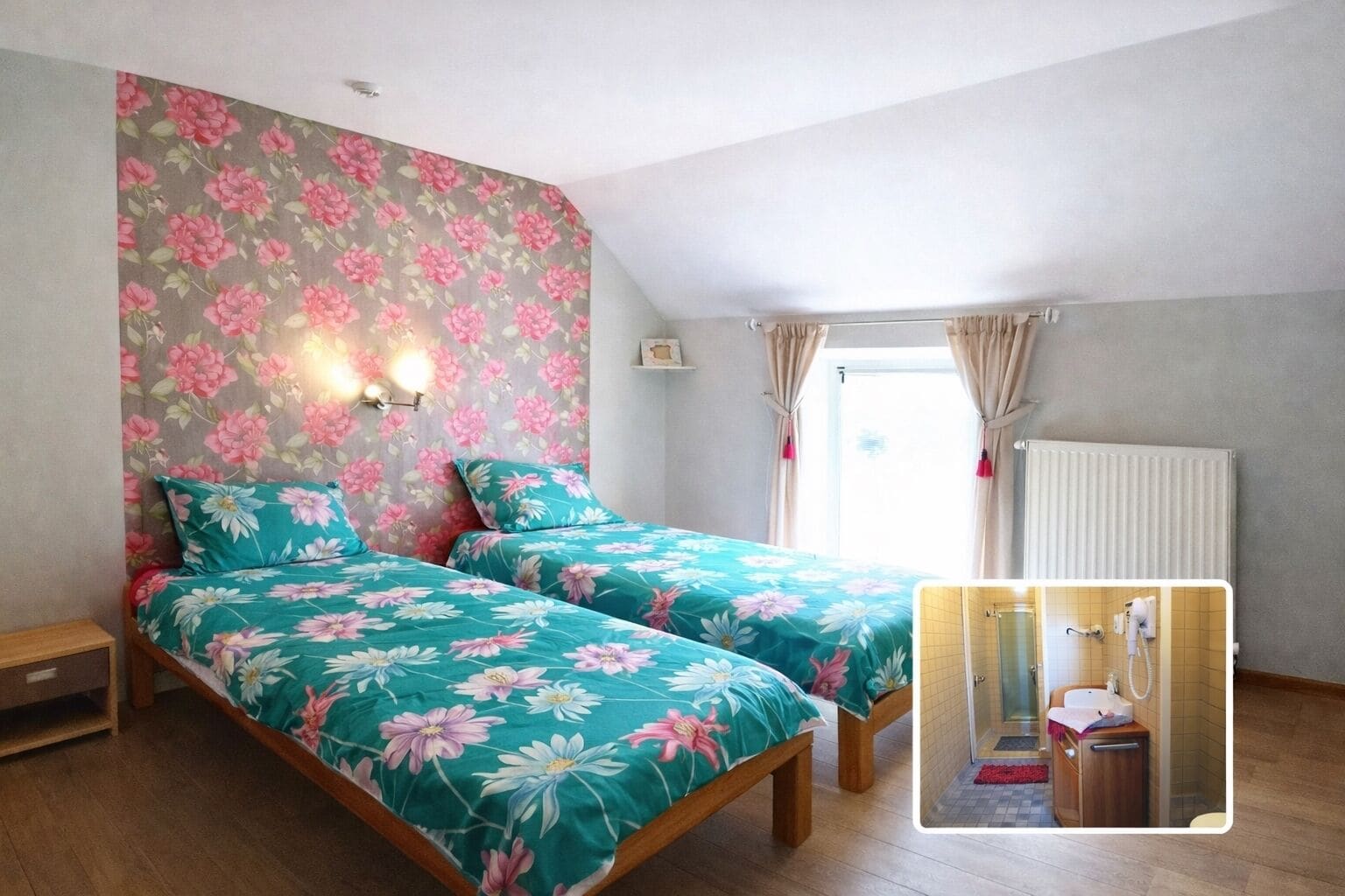 コンフォート ダブルルーム エンスイート | 5 室のベッドルーム、客室ごとに異なる装飾、遮光カーテン、防音設備