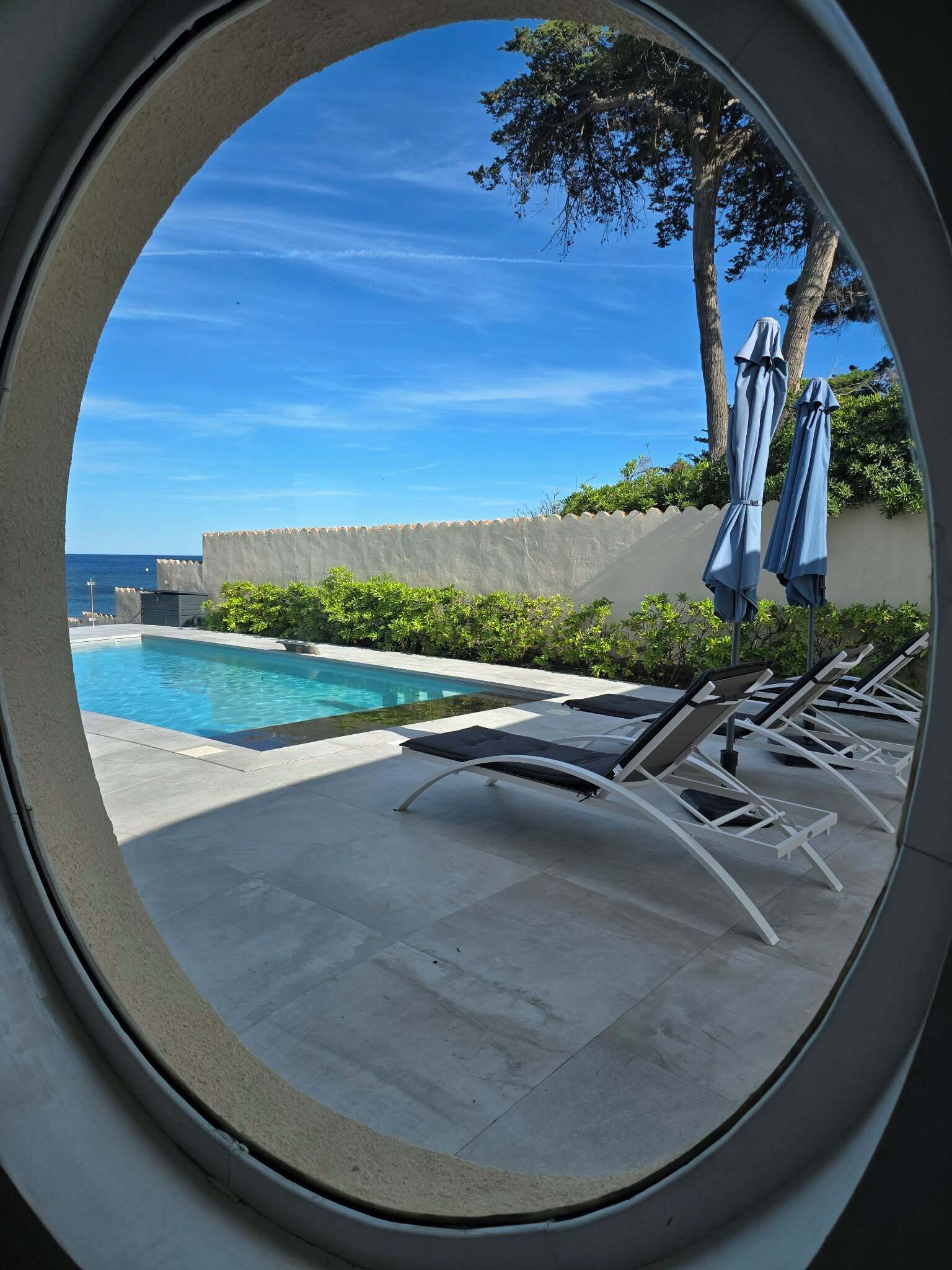 Piscine extérieure, piscine chauffée