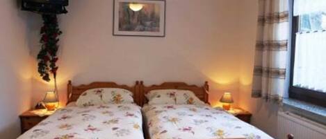 1 makuuhuone, vuodevaatteet