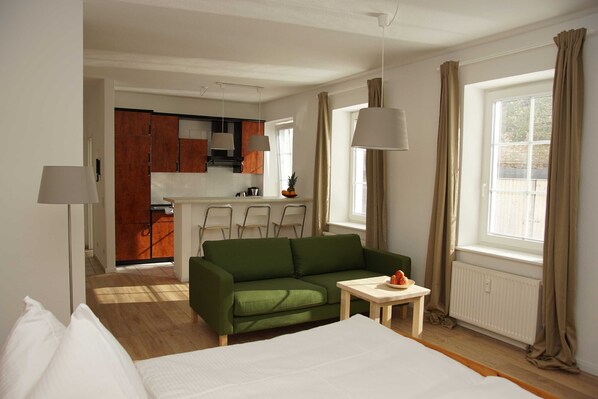 1 bedroom, travel cot, WiFi, bed sheets - Wissower Bach 1 room - apartment on the ground - Villa Rosalie (Sassnitz)