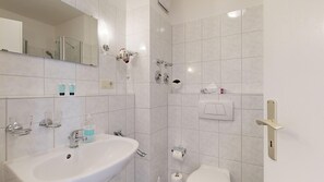 Hair dryer, towels