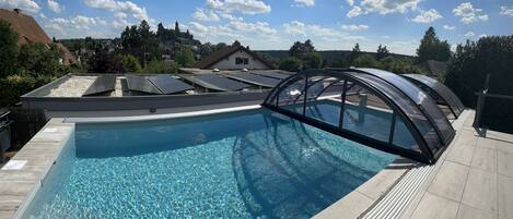 A heated pool