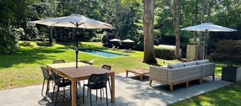 Walk to village East Hampton home - hidden from busy main town area and roads.