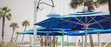 屋外ダイニングエリア