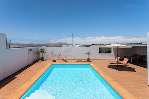 A heated pool