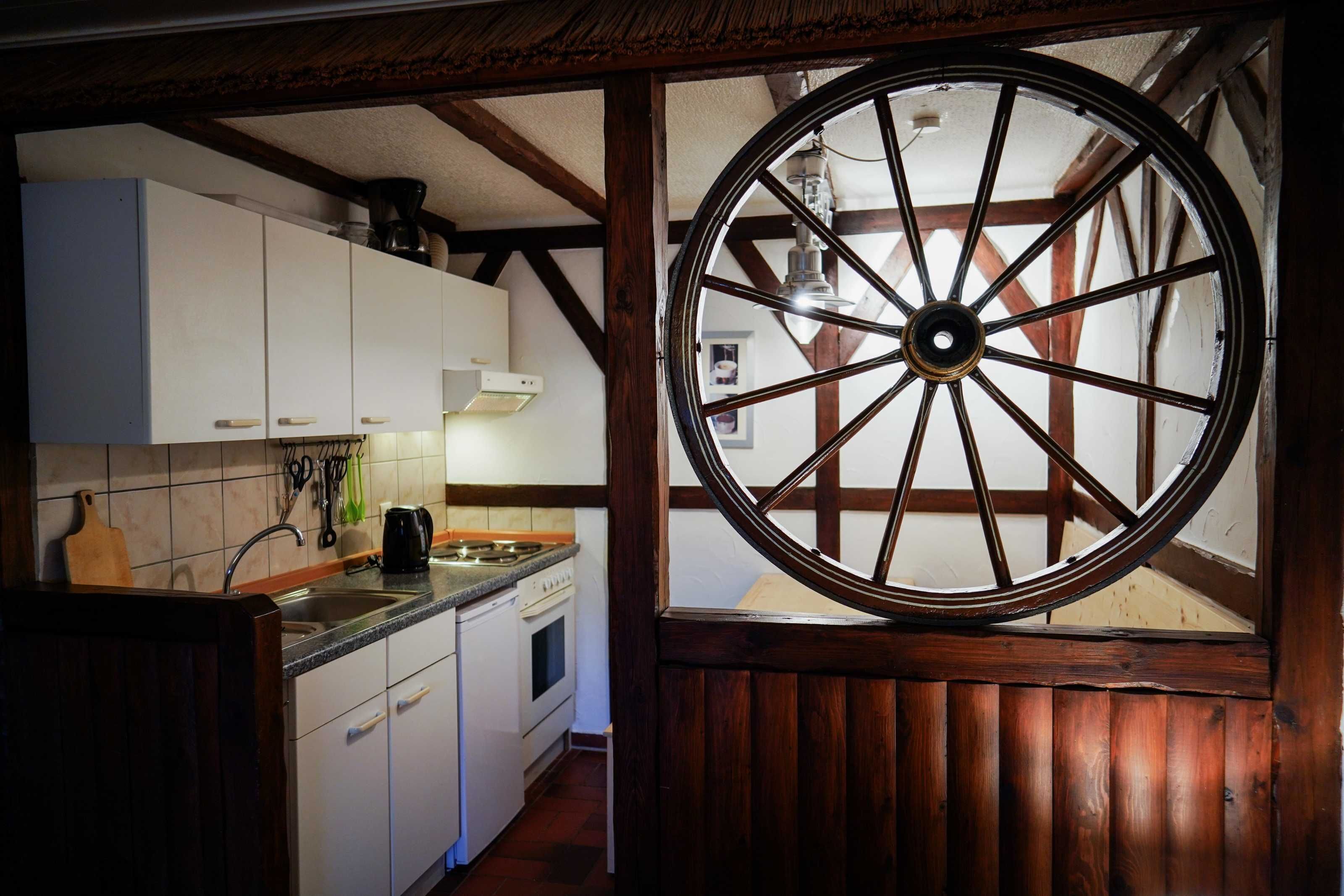 Fridge, microwave, oven, highchair