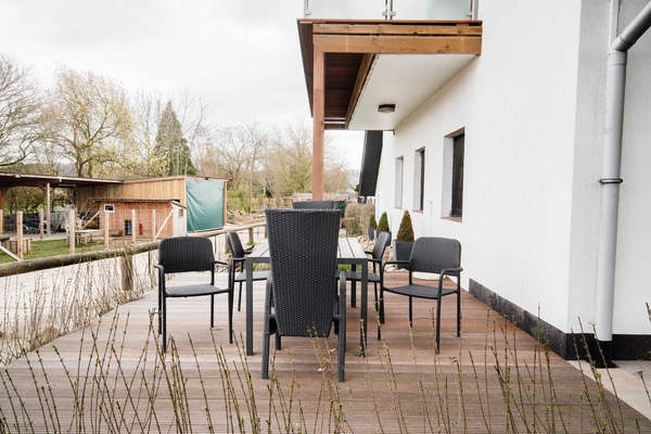 Terrasse direkt vor der Tür