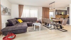 Villa, 3 Bedrooms, Private Pool (No.1) | Living room - Villa Insula Aurea No.1 (Krk)