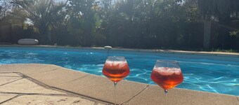 Villa for 10 near the sea with heated pool, sauna...