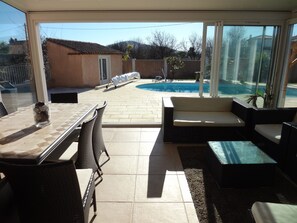 Dining - Villa for 10 near the sea with heated pool, sauna... (La Crau)