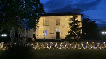 Front of property – evening/night