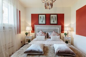 5 chambres, fer et planche à repasser, accès au Wi-Fi (inclus)