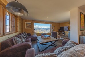 Flat-screen TV, fireplace, DVD player - Chalet Riquet - ski-in/out - luxe (Haute-Nendaz)