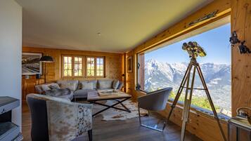Flat-screen TV, fireplace, DVD player