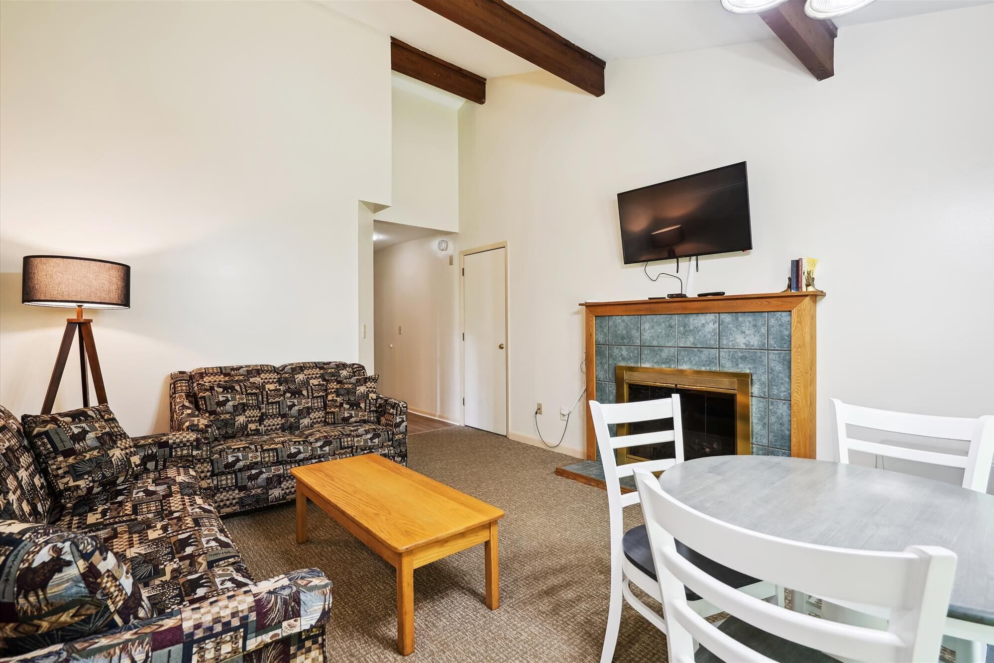 电视、壁炉、书