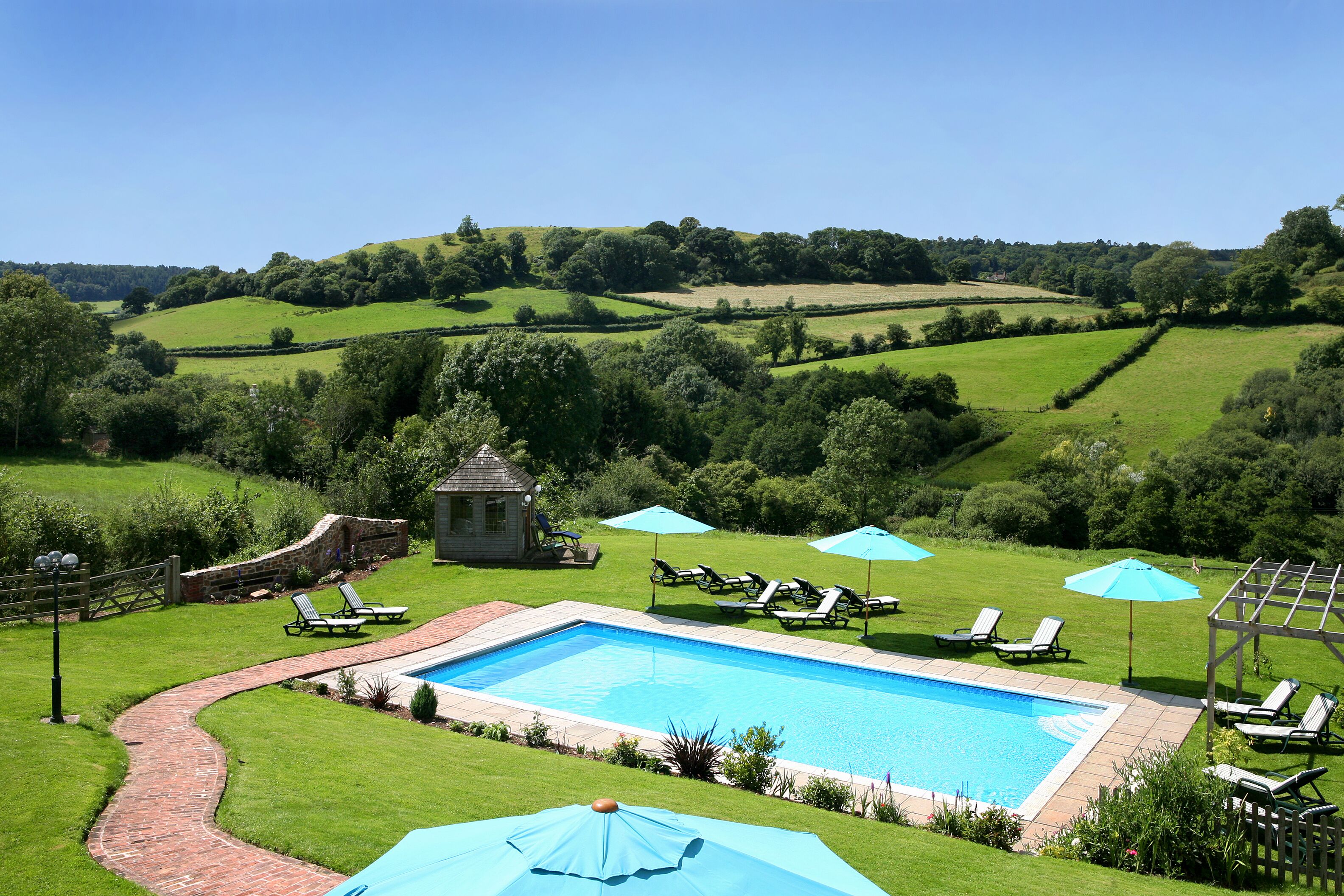 Piscine extérieure, piscine chauffée