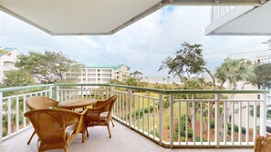 Outdoor dining - Spacious Oceanfront Villa with 4th Floor Ocean Views! (Hilton Head)