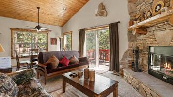 TV, fireplace, DVD player