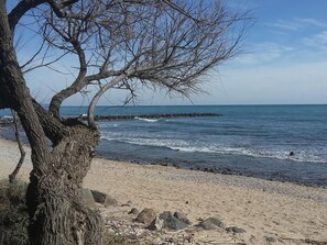 On the beach, sun loungers - Sea view at Molle beach - Internet and Air conditioning (Agde)